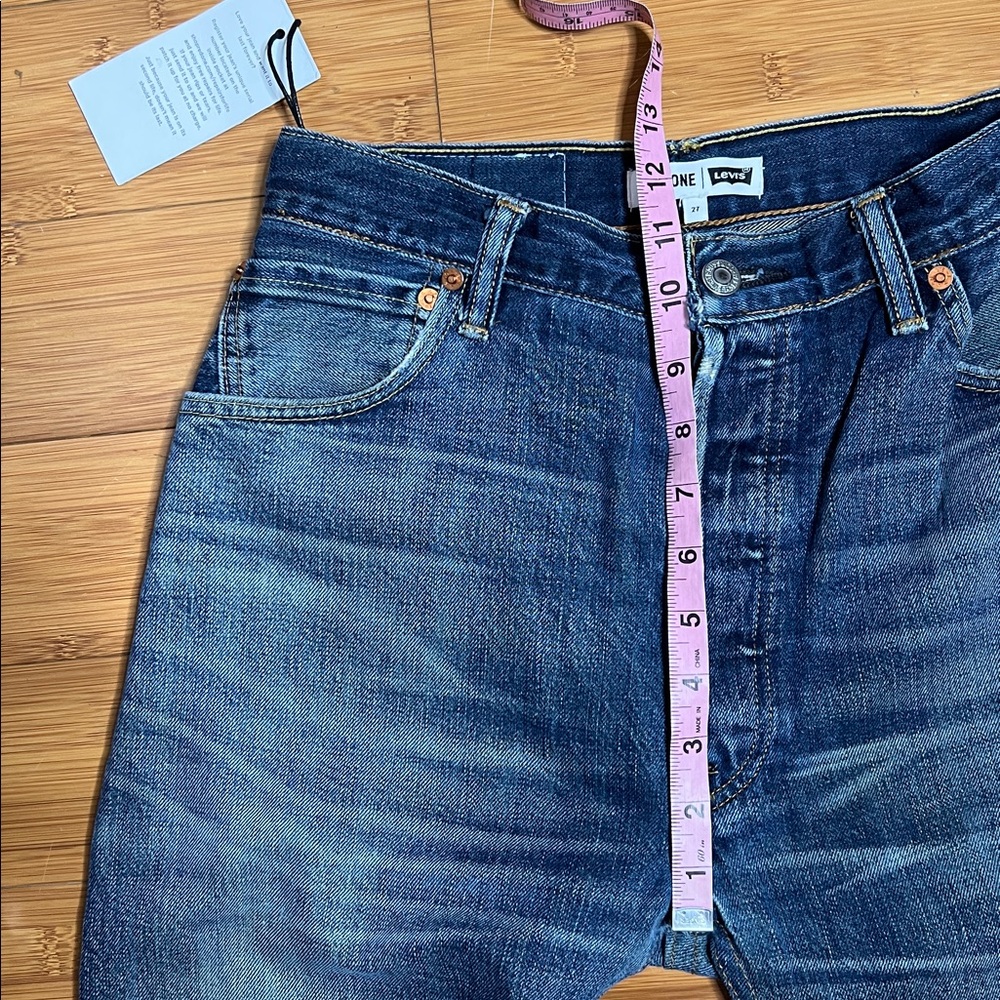 Sold eBay NWT RE/DONE x LEVI'S Ultra High Rise Stovepipe Jeans, Size 27 - Picture 6 of 11
